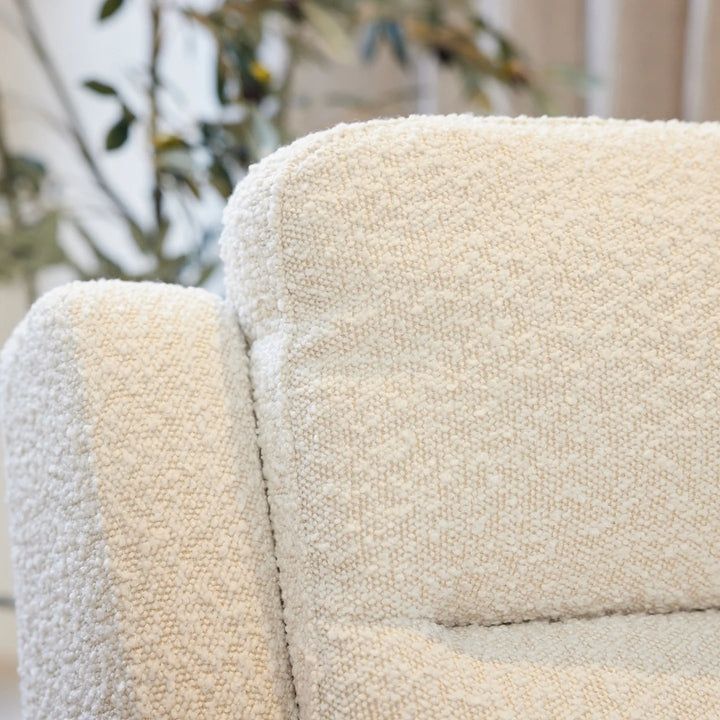 Il Tutto Henry Electric Recliner Glider Chair with USB - Vanilla Bouclé