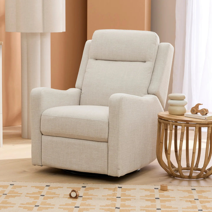 Il Tutto Henry Recliner Glider Chair in Eggshell