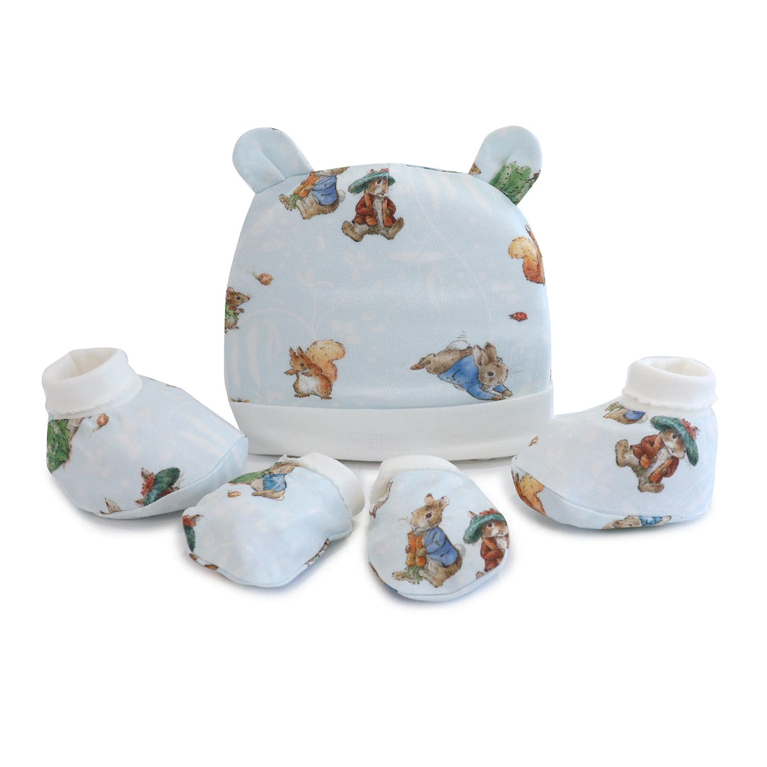 Bubba Blue Peter Rabbit & Benjamin Bunny 3pcs Layette Set