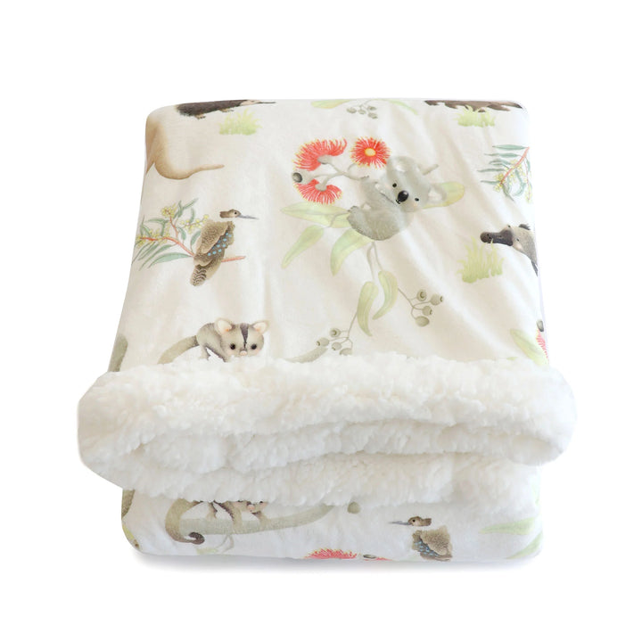 Bubba Blue Aussie Animals Cuddle Blanket