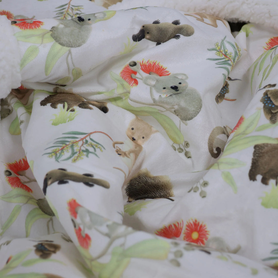 Bubba Blue Aussie Animals Cuddle Blanket