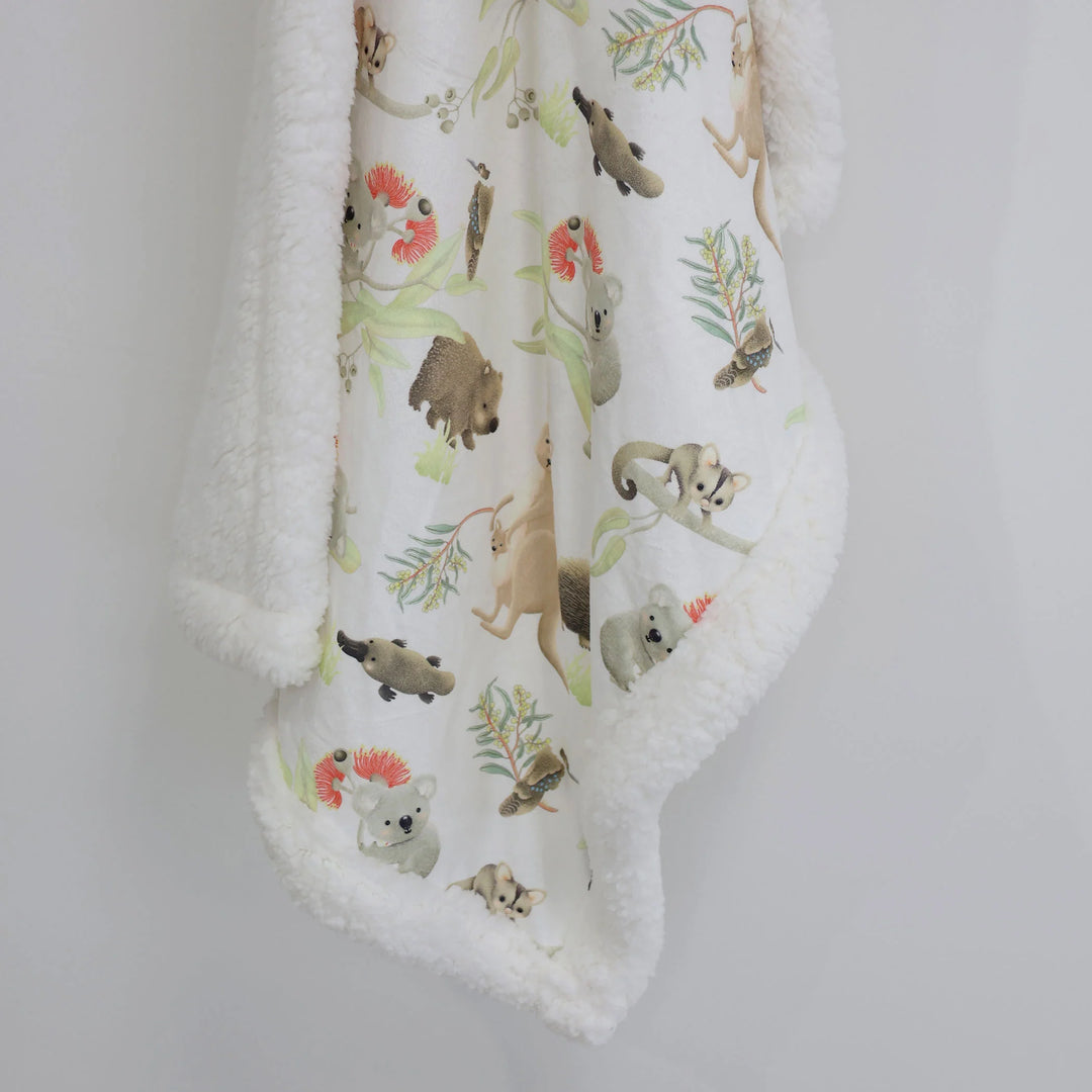 Bubba Blue Aussie Animals Cuddle Blanket