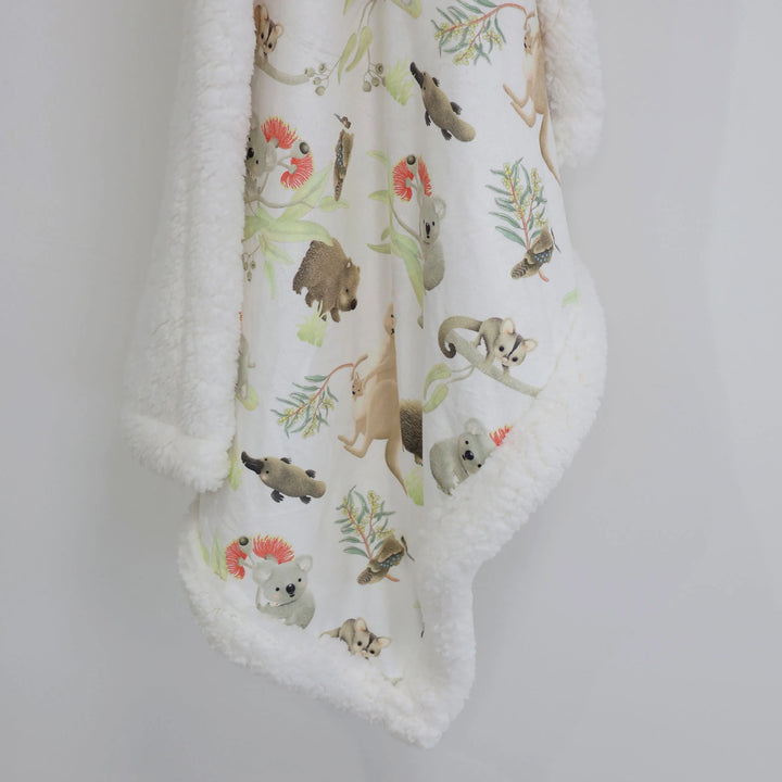 Bubba Blue Aussie Animals Cuddle Blanket