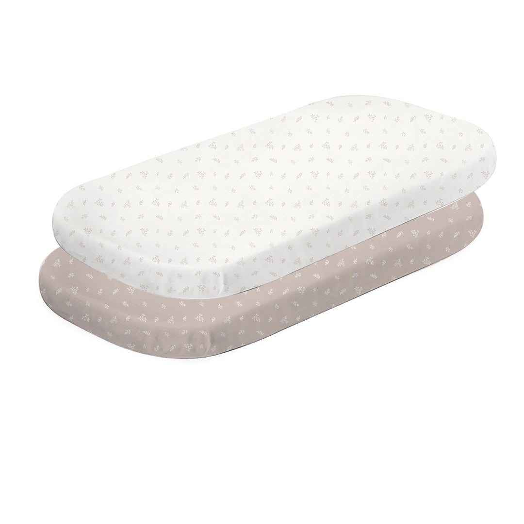 Bubba Blue Organic Cotton 2pk Co-Sleeper Fitted Sheets - Chestnut