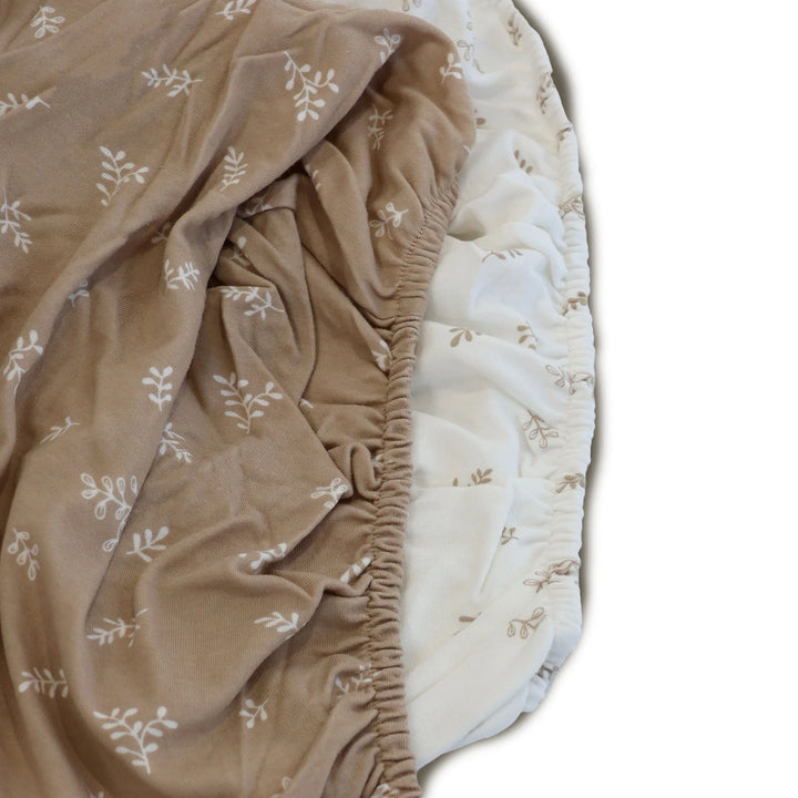 Bubba Blue Organic Cotton 2pk Co-Sleeper Fitted Sheets - Chestnut