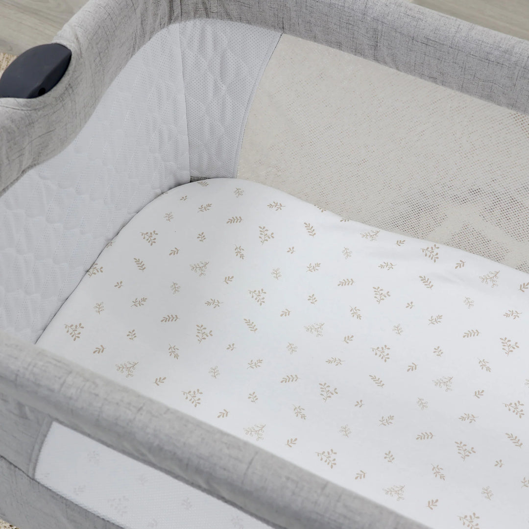 Bubba Blue Organic Cotton 2pk Co-Sleeper Fitted Sheets - Chestnut