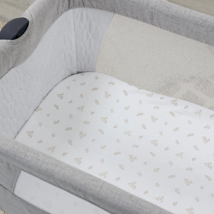 Bubba Blue Organic Cotton 2pk Co-Sleeper Fitted Sheets - Chestnut