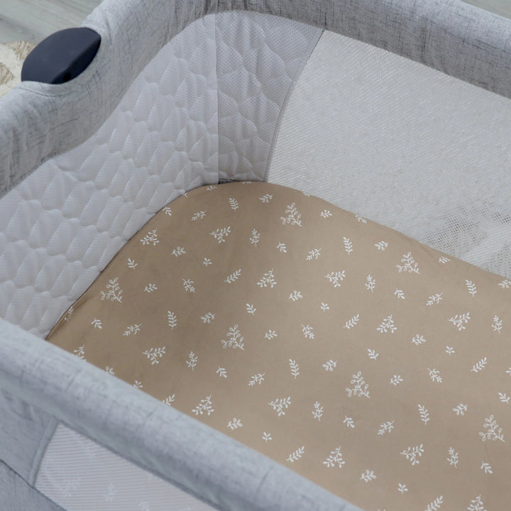 Bubba Blue Organic Cotton 2pk Co-Sleeper Fitted Sheets - Chestnut