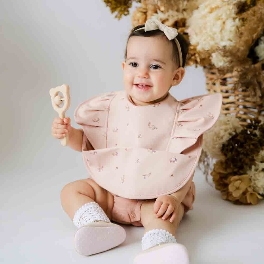 Snuggle Bib Waterproof Posy Frill