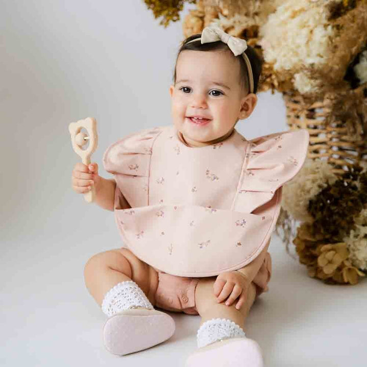 Snuggle Bib Waterproof Posy Frill