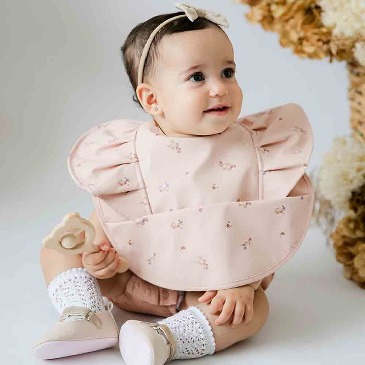 Snuggle Bib Waterproof Posy Frill