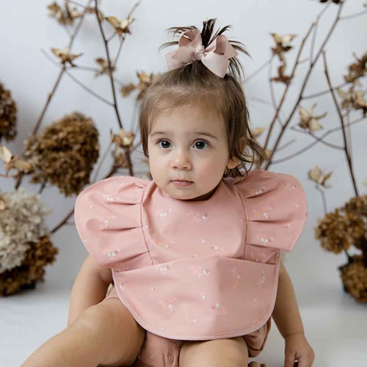 Snuggle Bib Waterproof Daisy Frill