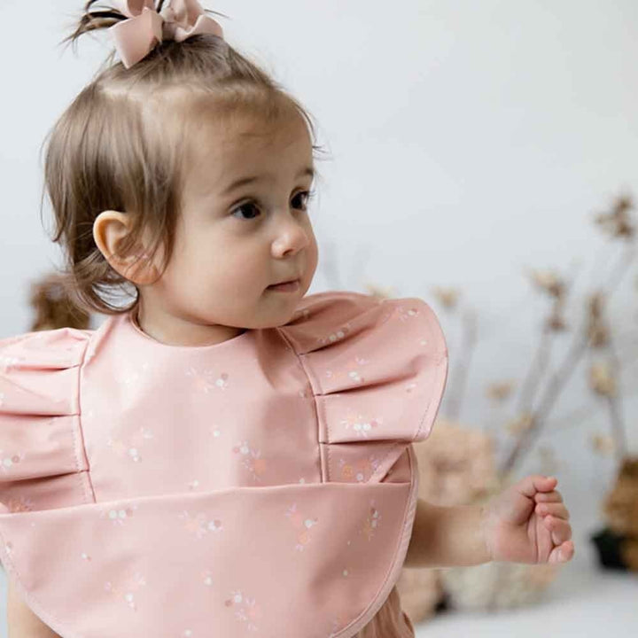 Snuggle Bib Waterproof Daisy Frill