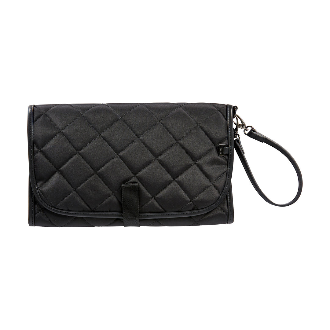 OiOi Change Mat Clutch - Black Quilt