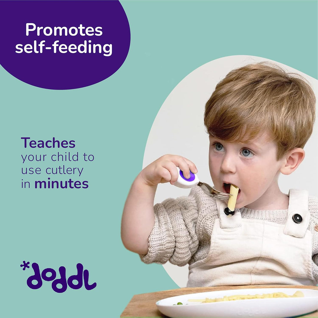 Doddl Cutlery Fork Spoon MAGENTA