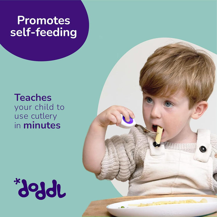 Doddl Cutlery Fork Spoon MAGENTA