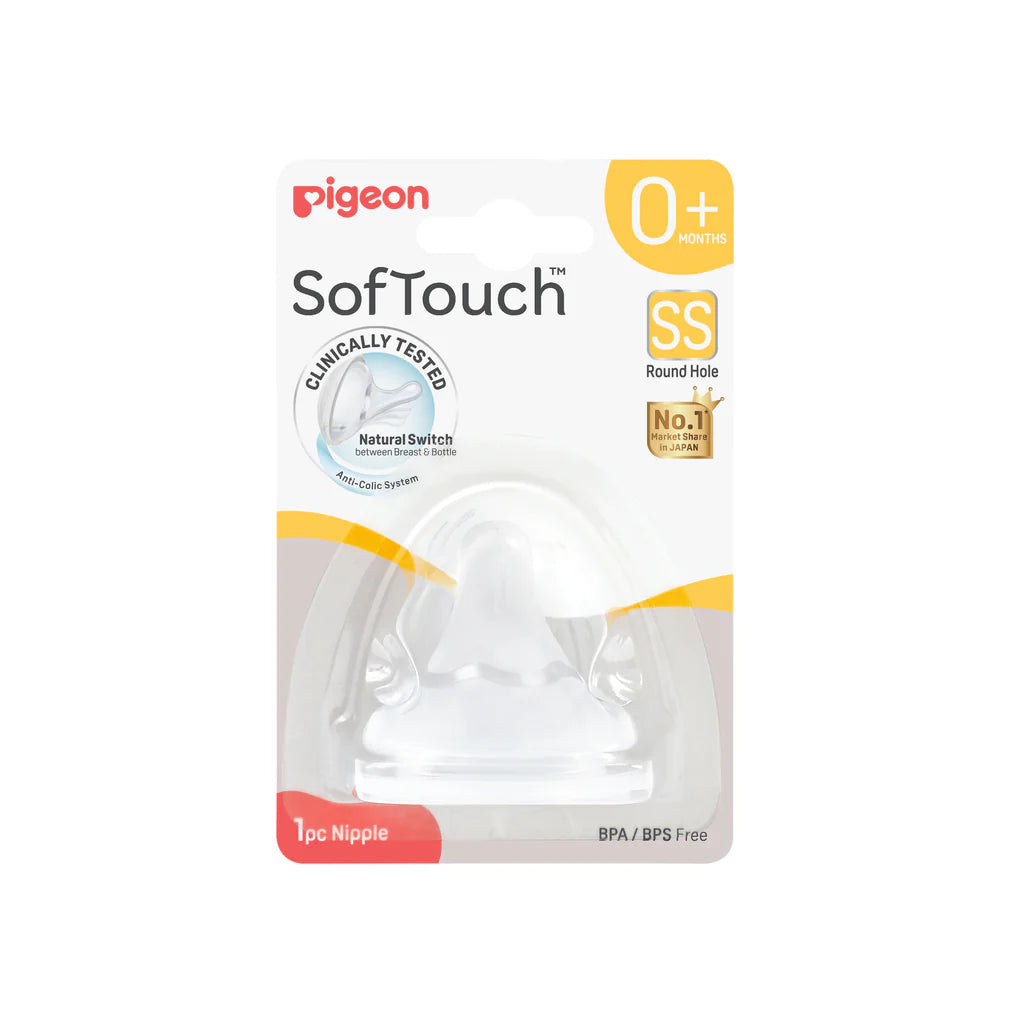 PIGEON SOFTOUCH BPP PERISTALTIC PLUS TEAT SS 1PCS