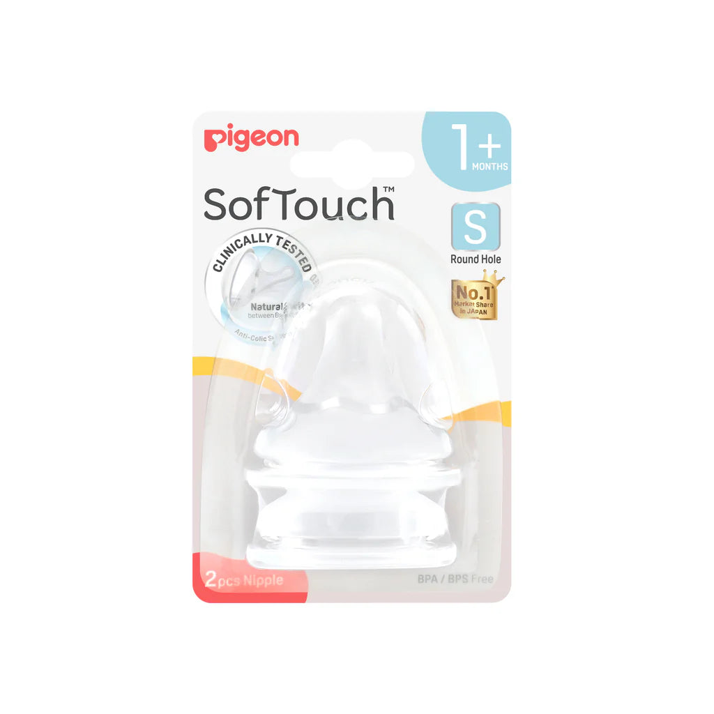PIGEON SOFTOUCH BPP PERISTALTIC PLUS TEAT S 2PCS