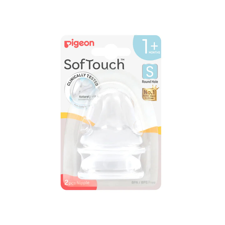 PIGEON SOFTOUCH BPP PERISTALTIC PLUS TEAT S 2PCS
