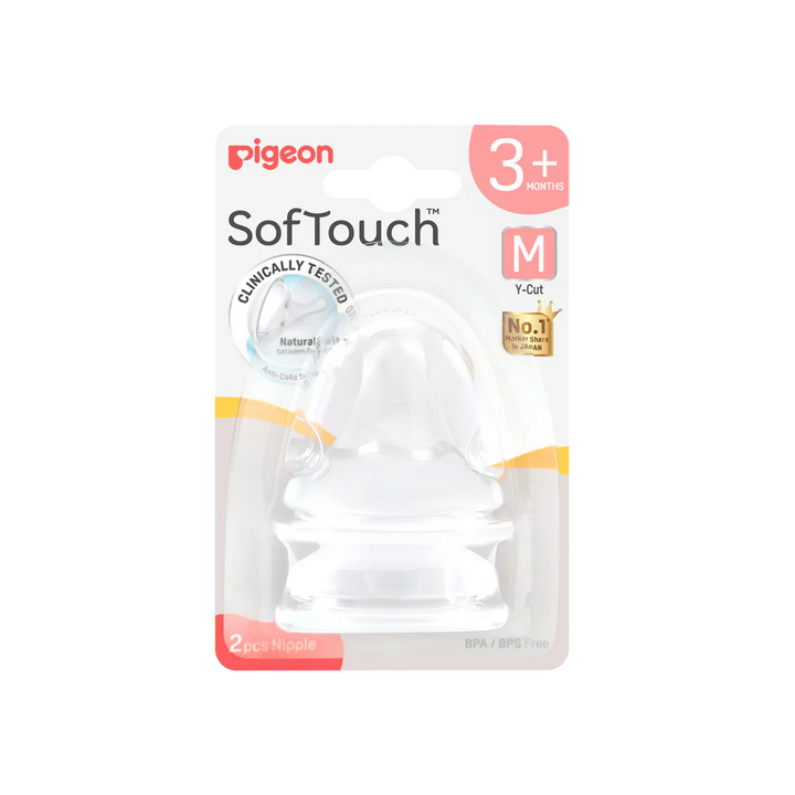 PIGEON SOFTOUCH BPP PERISTALTIC PLUS TEAT M 2PCS