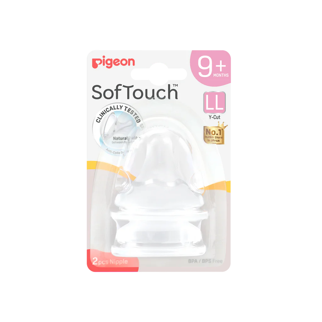 PIGEON SOFTOUCH BPP PERISTALTIC PLUS TEAT LL 2PCS