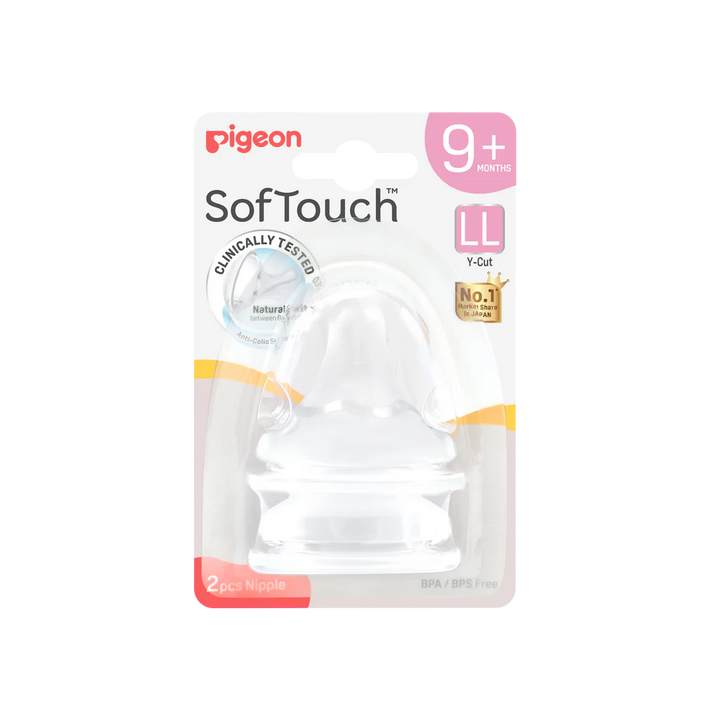 PIGEON SOFTOUCH BPP PERISTALTIC PLUS TEAT LL 2PCS