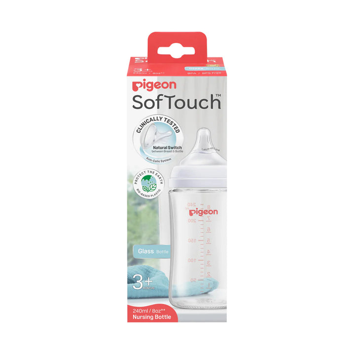 PIGEON SOFTOUCH BPP BOTTLE GLASS 240ML