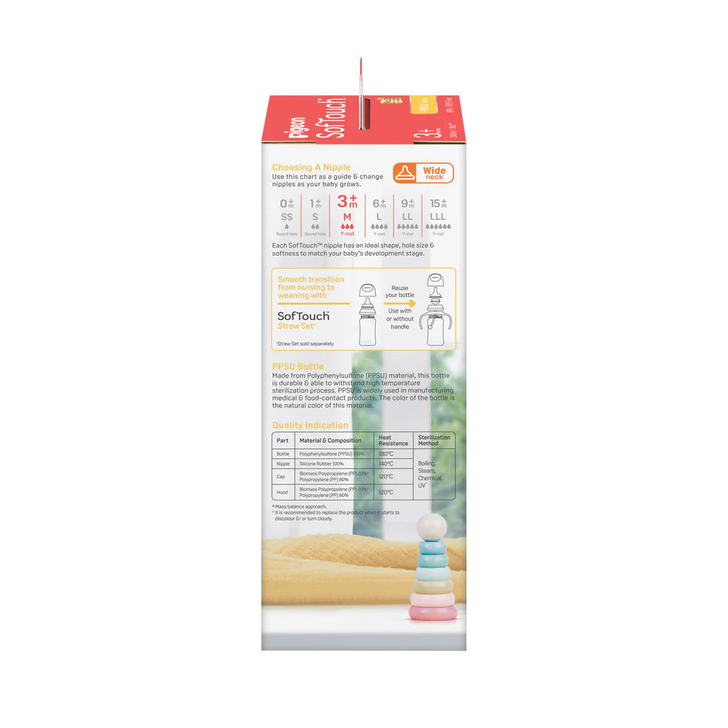 PIGEON SOFTOUCH BPP BOTTLE PPSU 240ML