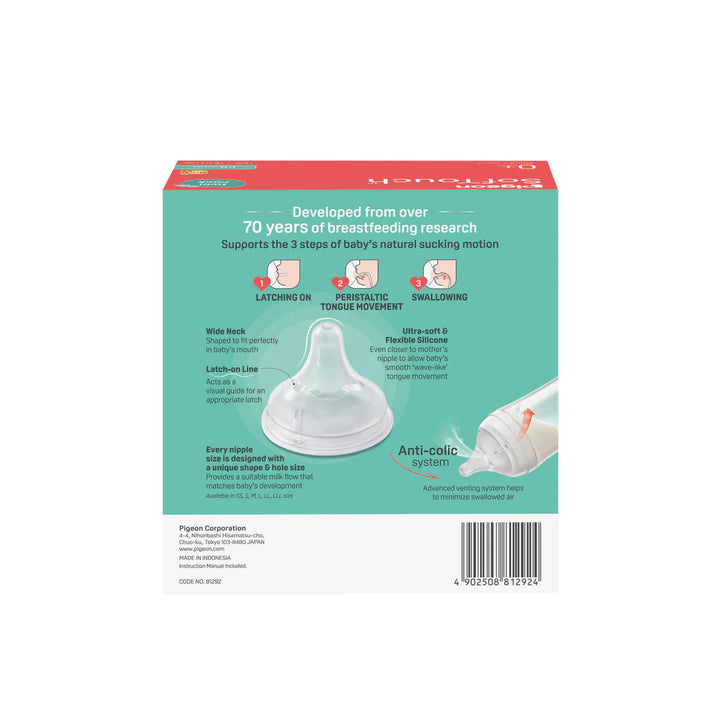 PIGEON SOFTOUCH BPP BOTTLE PP TWIN PACK 160ML