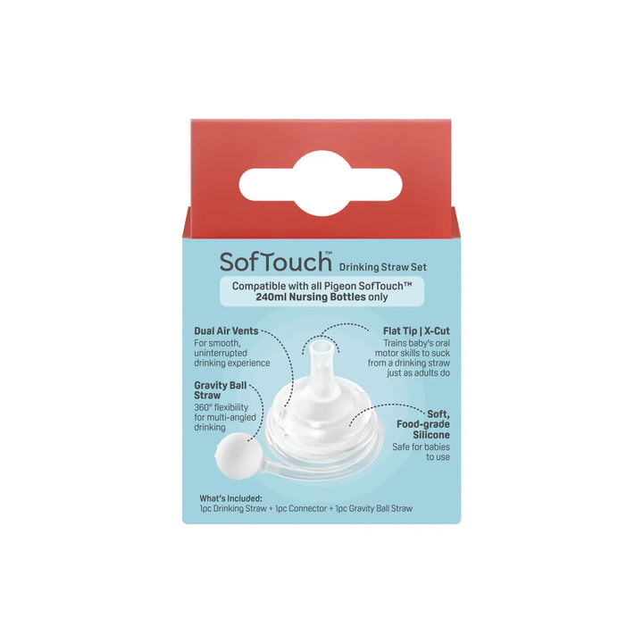 Pigeon SOFTOUCH DRINKING STRAW SET