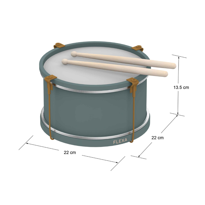 Flexa Wooden Drum - Blue-ish