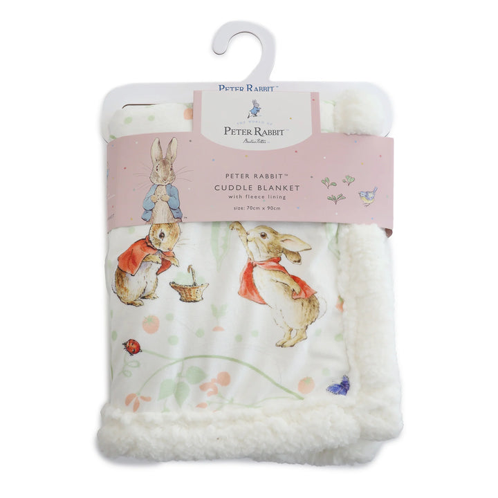 Bubba Blue Flopsy Mopsy & Cottontail Cuddle Blanket