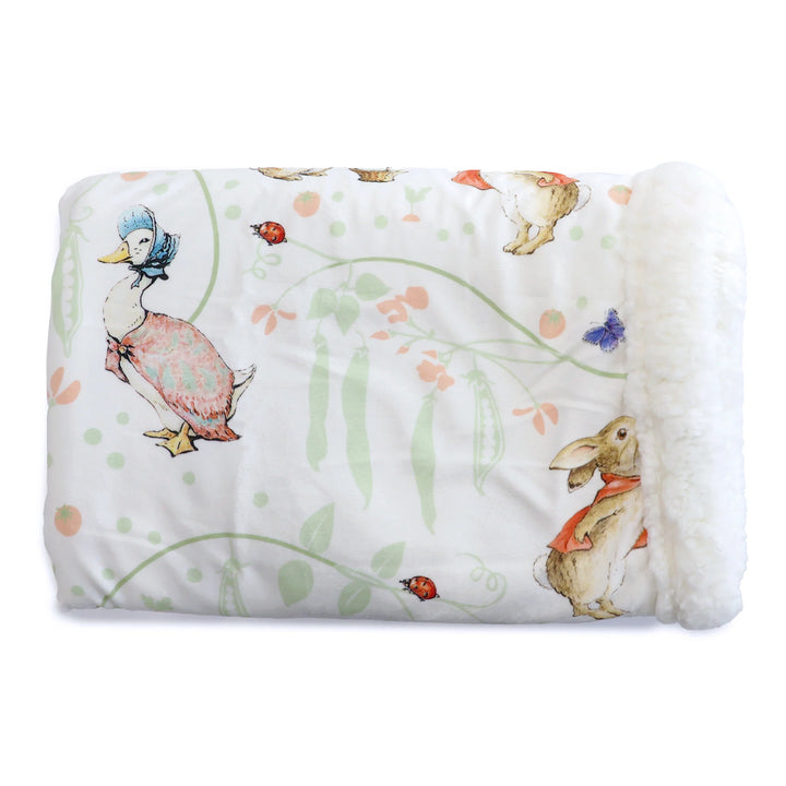 Bubba Blue Flopsy Mopsy & Cottontail Cuddle Blanket