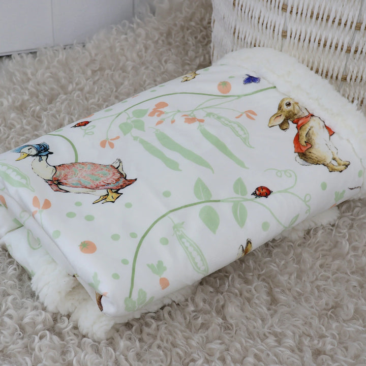 Bubba Blue Flopsy Mopsy & Cottontail Cuddle Blanket
