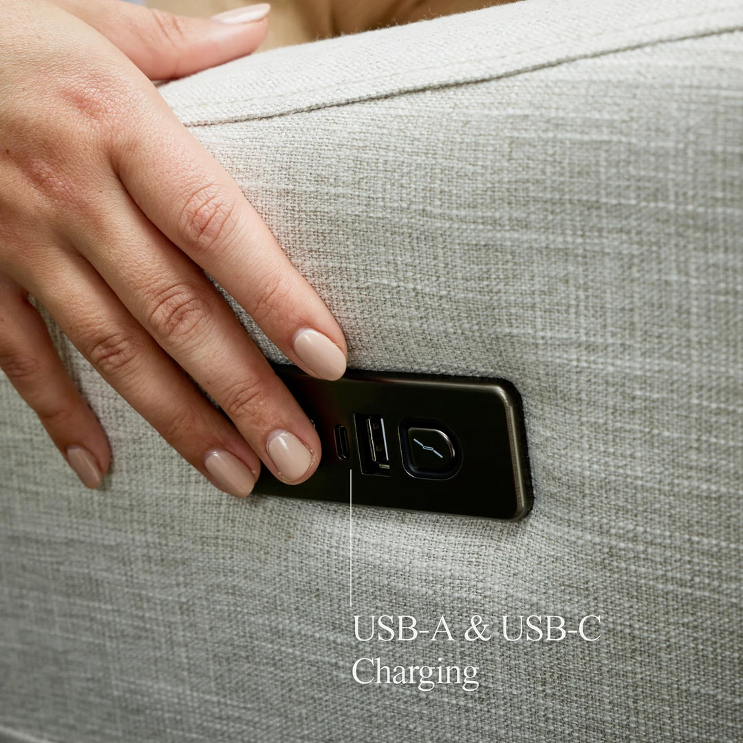 Il Tutto Henry Plus Massage & Heat Nursing Chair in Eggshell