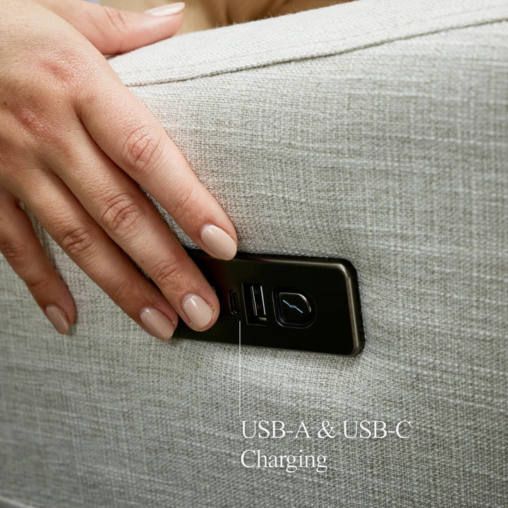 Il Tutto Henry Plus Massage & Heat Nursing Chair in Eggshell
