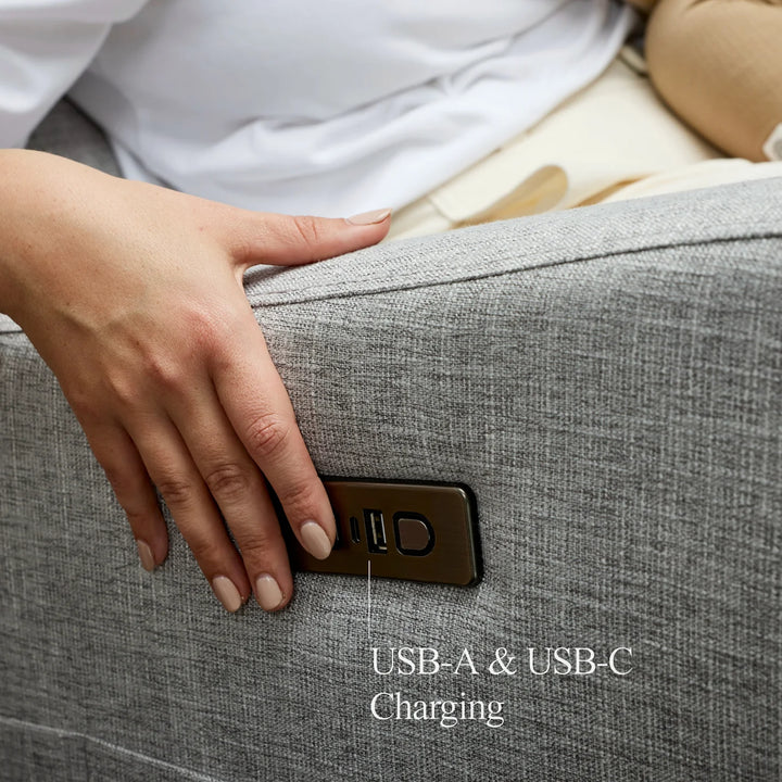 Il Tutto Henry Plus Massage & Heat Nursing Chair in Pure Grey