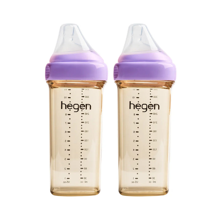 Hegen PCTO™ 330ml/11oz Feeding Bottle PPSU (2-pack) Purple