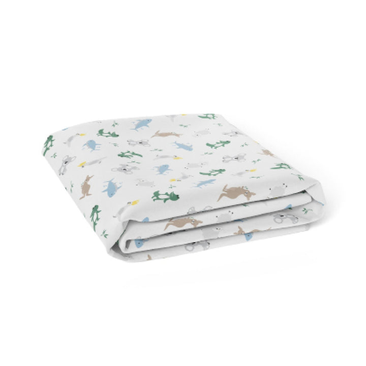 Aussie Animals Jersey Bassinet Fitted Sheet