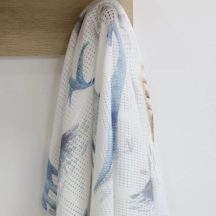 Bubba Blue Jurassic Bamboo Cellular Blanket