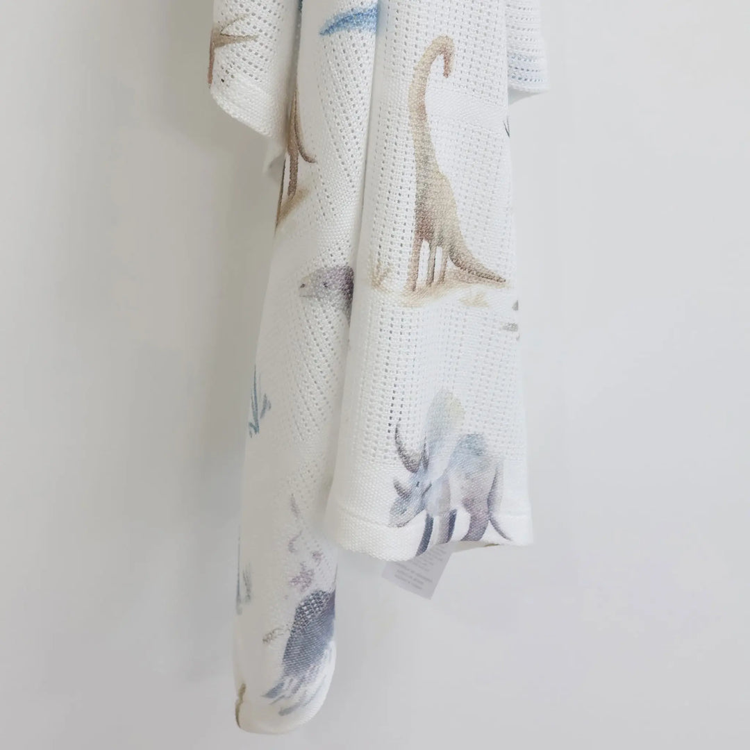 Bubba Blue Jurassic Bamboo Cellular Blanket