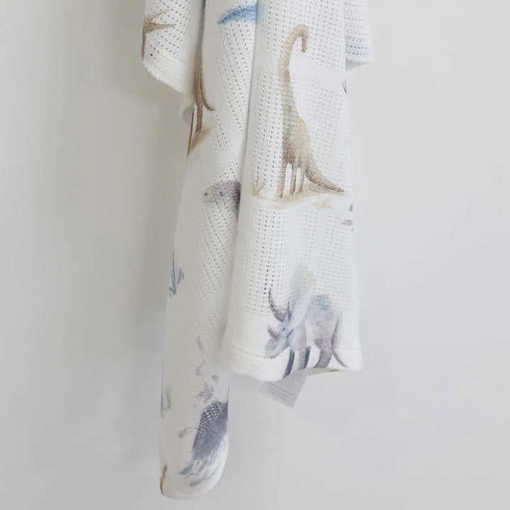 Bubba Blue Jurassic Bamboo Cellular Blanket