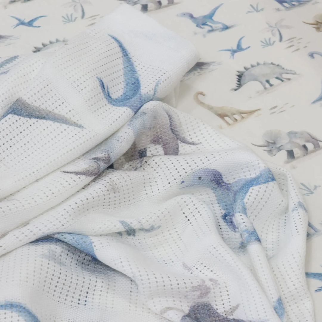 Bubba Blue Jurassic Bamboo Cellular Blanket