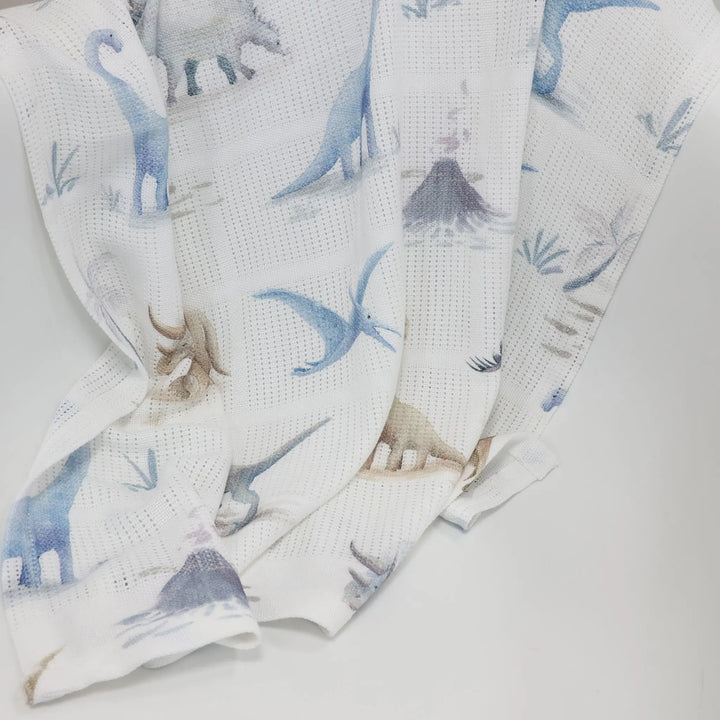 Bubba Blue Jurassic Bamboo Cellular Blanket