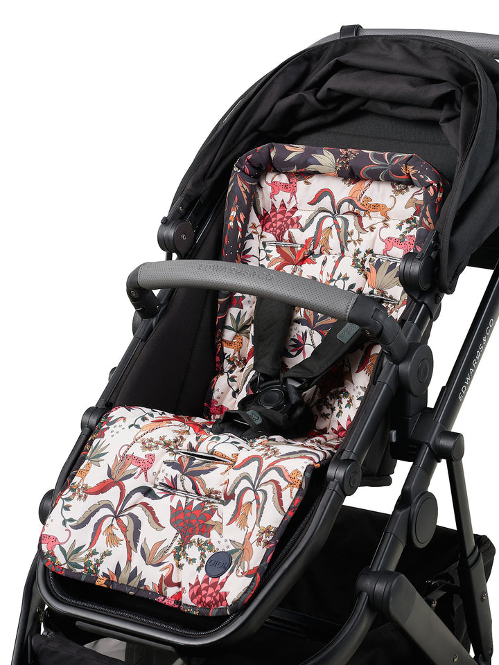 OiOi Reversible Pram Liner - Jungle