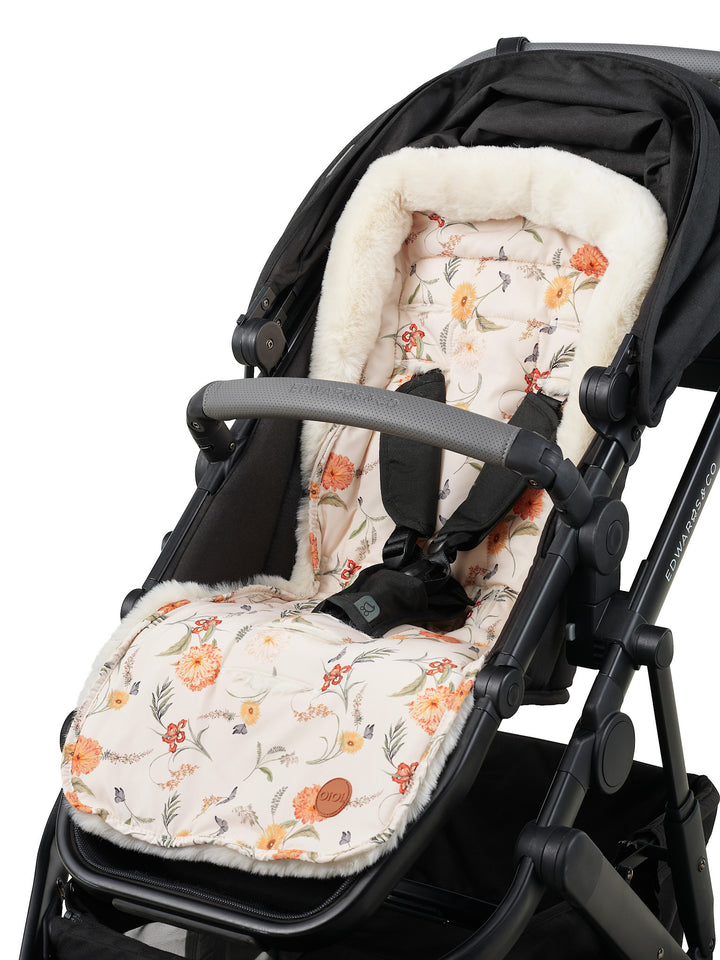OiOi Cozy Fleece Pram Liner - Wildflower