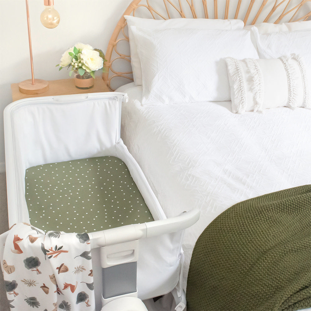 Living Textiles 2pk Bedside Sleeper Fitted Sheets - Forest Retreat