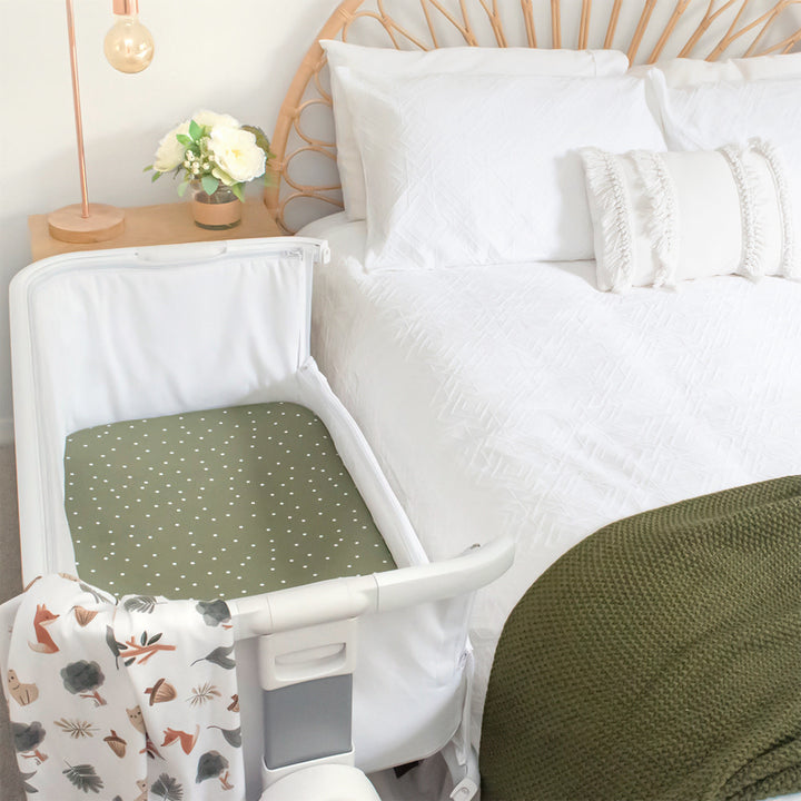 Living Textiles 2pk Bedside Sleeper Fitted Sheets - Forest Retreat