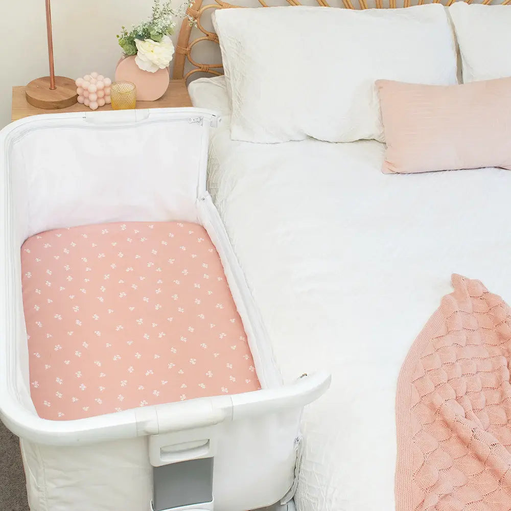 Living Textiles 2pk Bedside Bassinet Fitted Sheet - Sophia's Garden