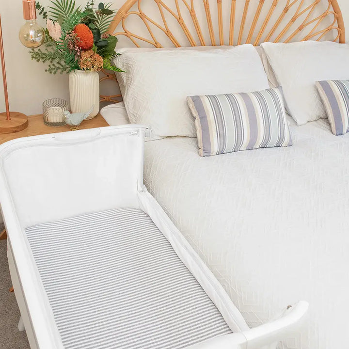 Living Textiles 2pk Bedside Bassinet Fitted Sheet - Watercolour Elephant